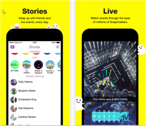 Snapchat-interface-story-live