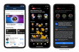 Live Audio Rooms, Podcasts et Soundbites sur l'application Facebook